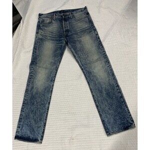 Levis 501 Buttonfly Jeans Acid Wash Men’s 34x34 Grunge Distressed